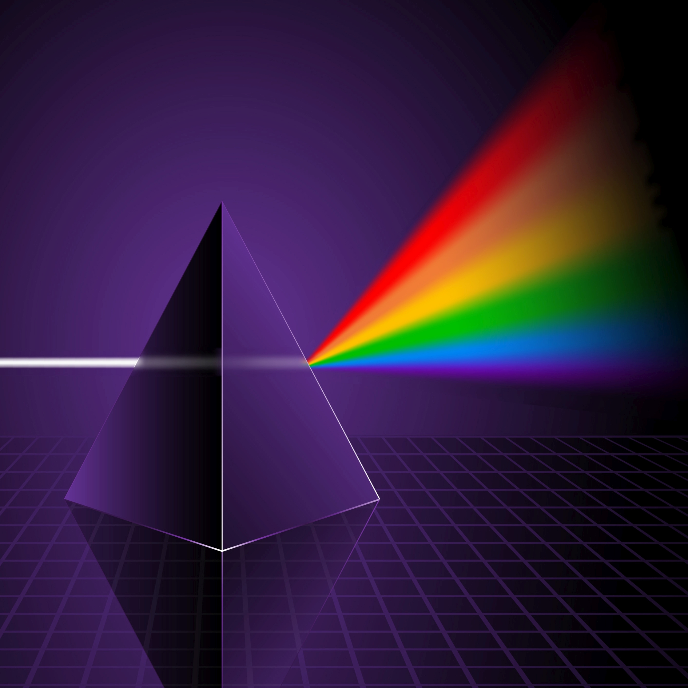 Спектральная призма. Цветовая Призма. Спектр геометрия. Разложение цвета призмой. Чёрно белый спектр.